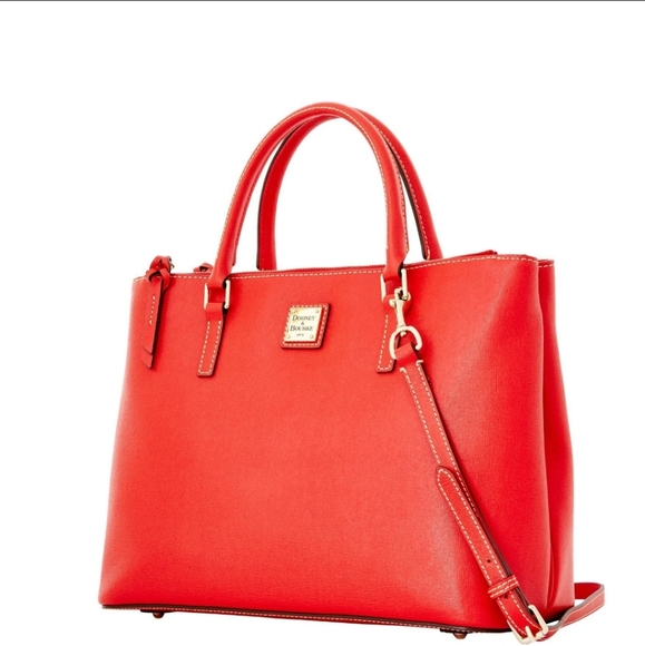 Dooney & Bourke Handbags - NWT Dooney & Bourke Saffiano Willa Zip Satchel